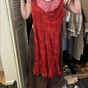 Red Paisley Women's dress